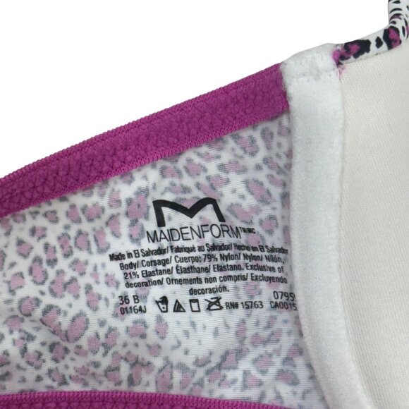 Maidenform Womens Demi Coverage T-Shirt Bra SZ 36B Leopard Print New With Tags - Picture 3 of 9